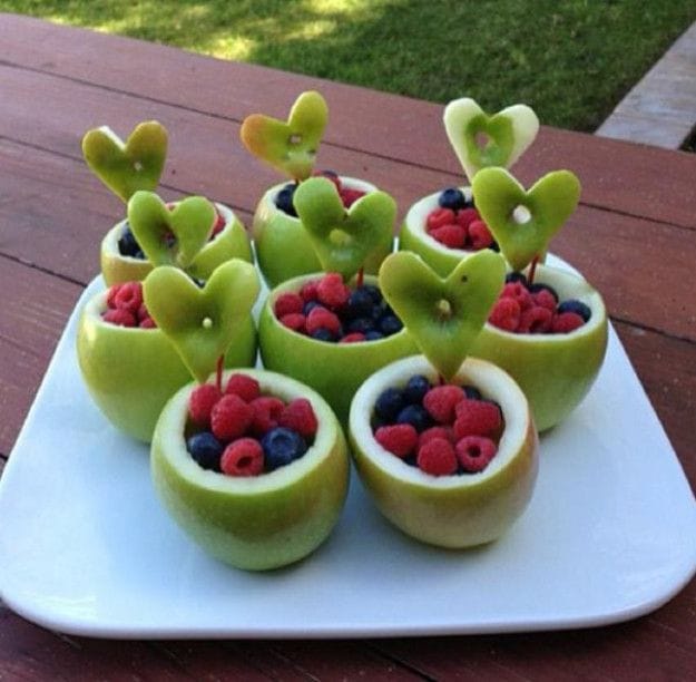 party food apple cups