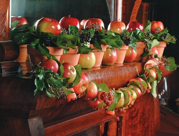 fresh apple decorations centerpiece ideas