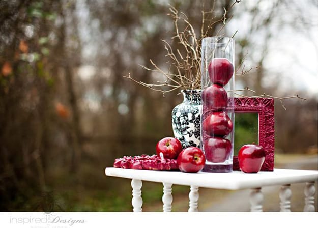 fresh apple decorations centerpiece ideas