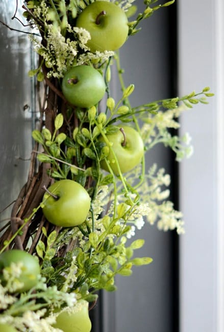 green apple wreath