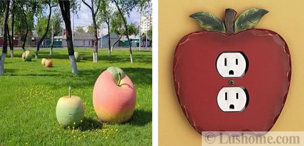 apple home furnishings yard decorations