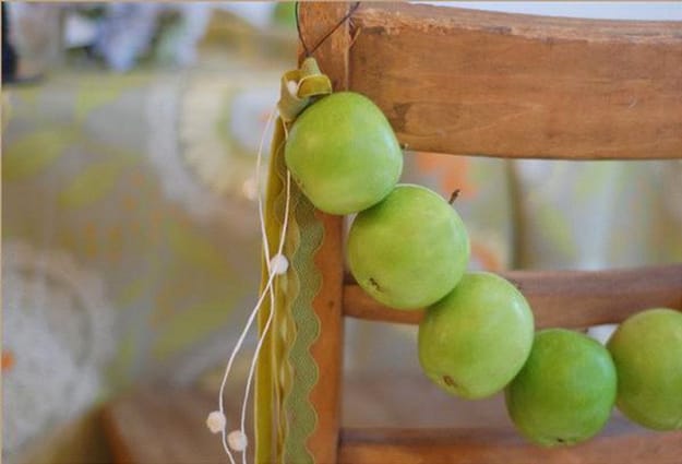 handmade apple garland