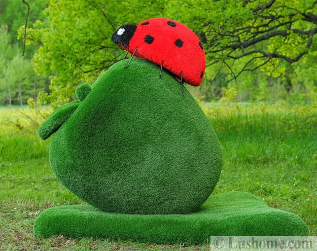 artificial grass apple topiary garden decorations