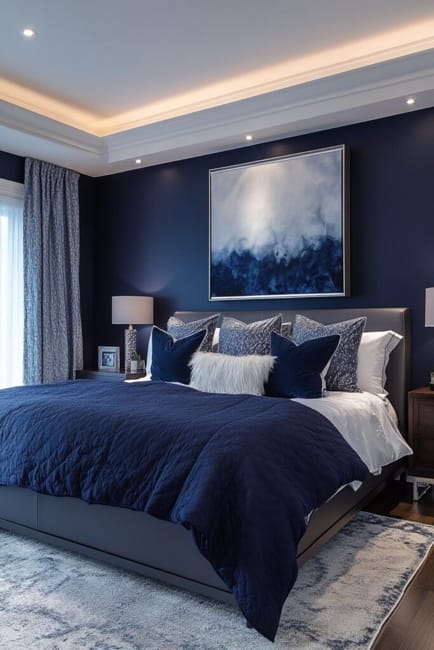 modern bedroom wallpaper fabrics decorations