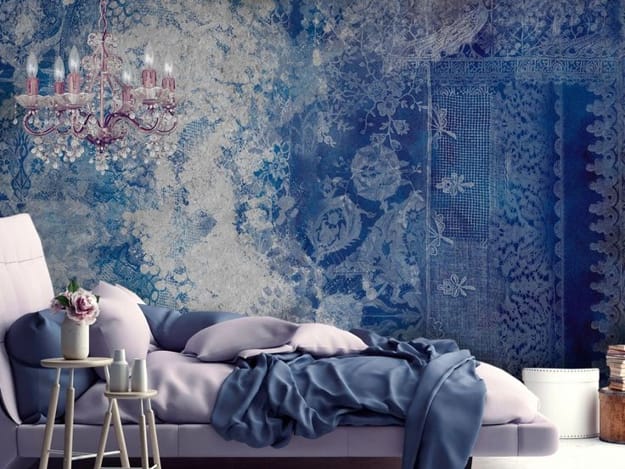 modern bedroom wallpaper fabrics decorations