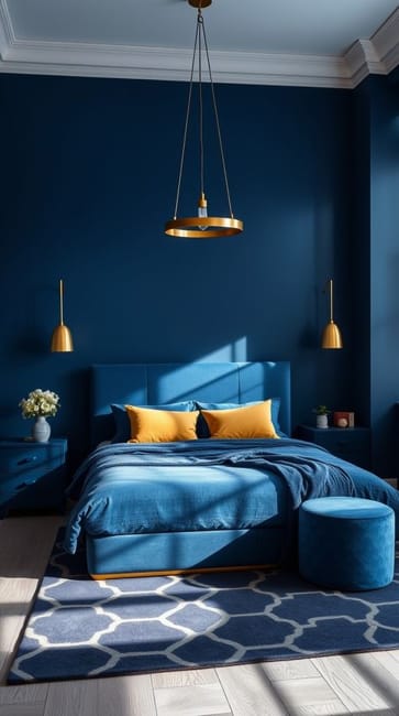 modern bedroom wallpaper fabrics decorations