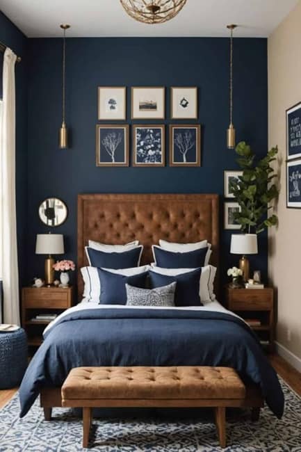 modern bedroom wallpaper fabrics decorations