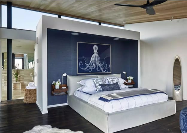 modern bedroom wallpaper fabrics decorations
