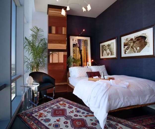 modern bedroom wallpaper fabrics decorations