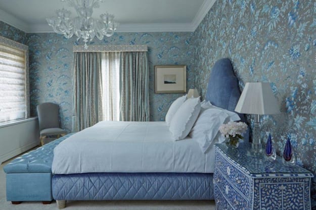 modern bedroom wallpaper fabrics decorations