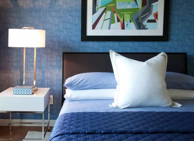 modern bedroom wallpaper fabrics decorations