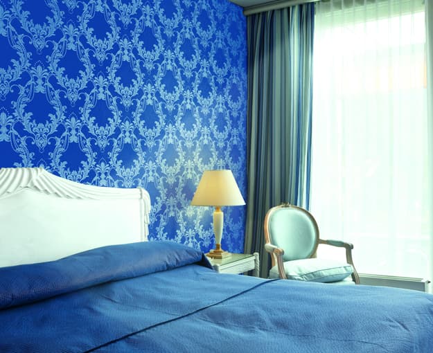 modern bedroom wallpaper fabrics decorations