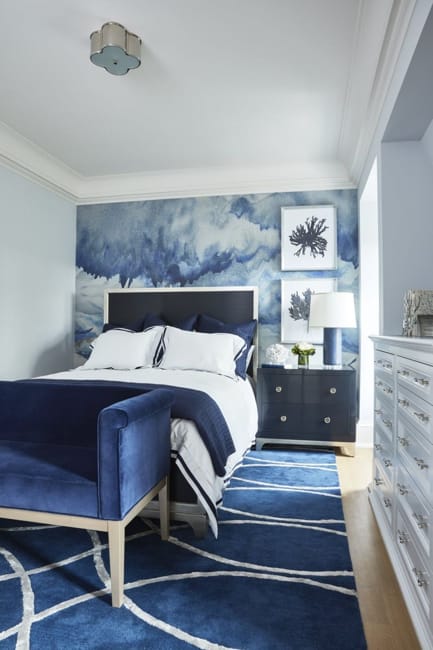 modern bedroom wallpaper fabrics decorations