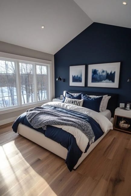 blue colors modern interior design