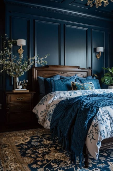 blue colors modern interior design