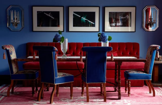 blue colors modern interior design