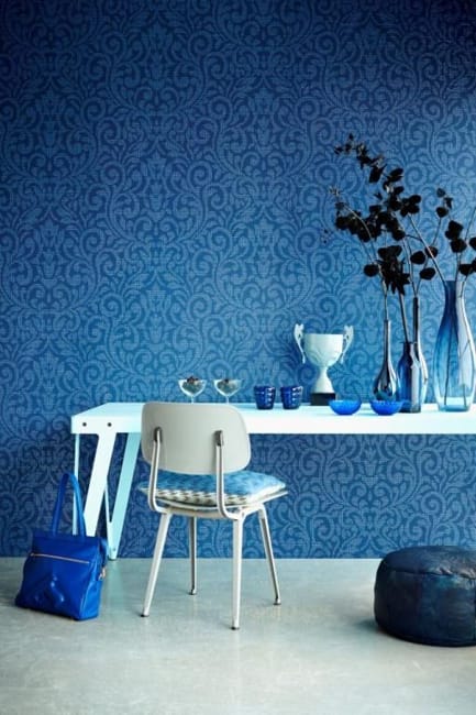blue colors modern interior design