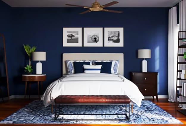 blue colors modern interior design