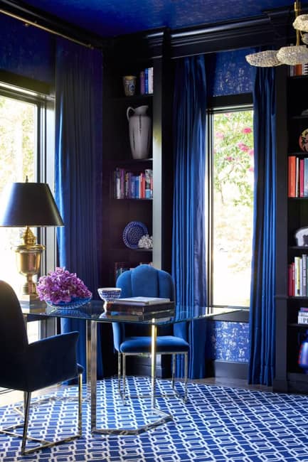 blue colors modern interior design