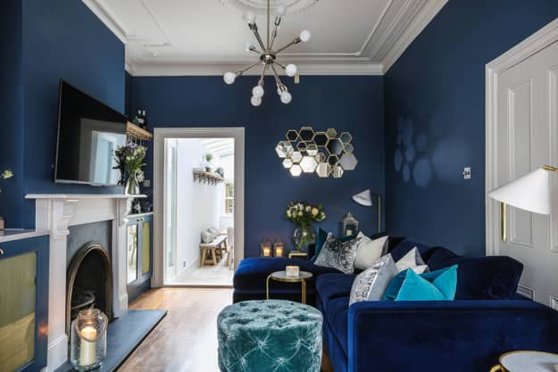 blue colors modern interior design