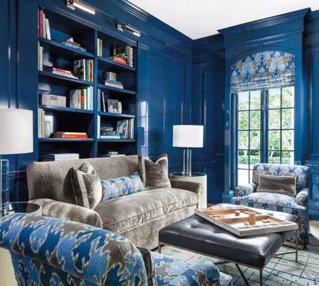blue colors modern interior design