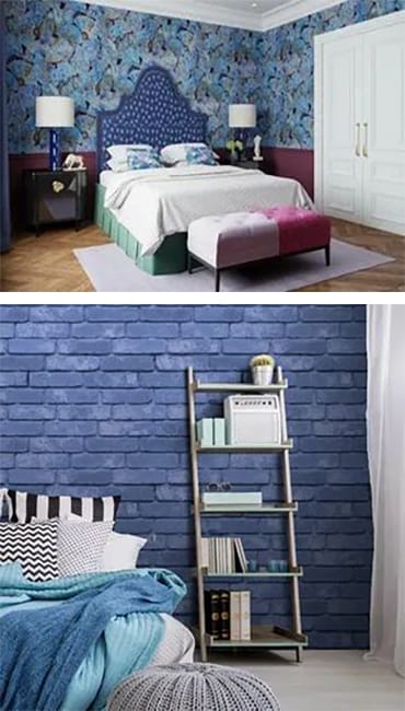 blue colors modern interior design