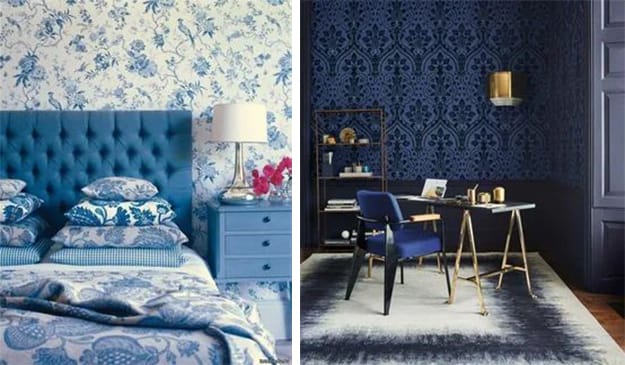 blue colors modern interior design