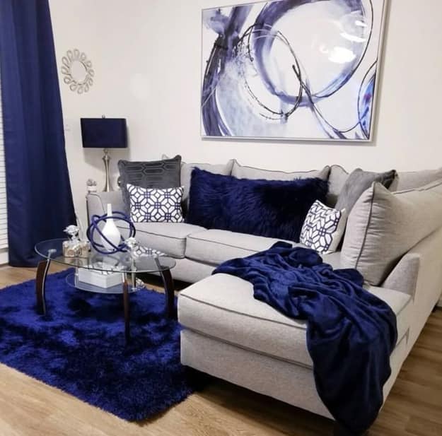 blue colors modern interior design