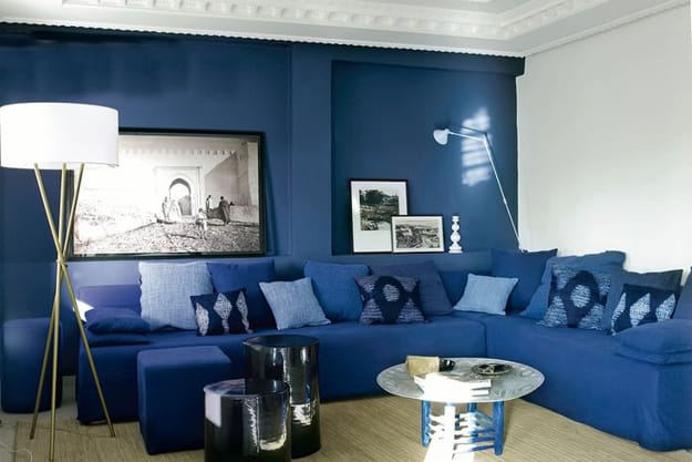 blue colors modern interior design