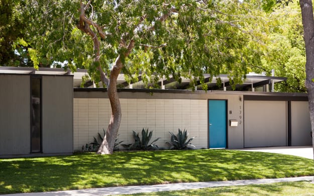 exterior door colors mid century modern style