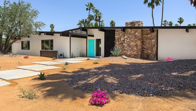 exterior door colors mid century modern style