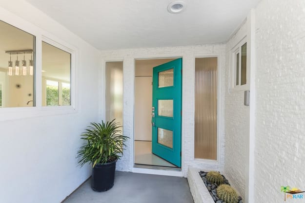 exterior door colors mid century modern style