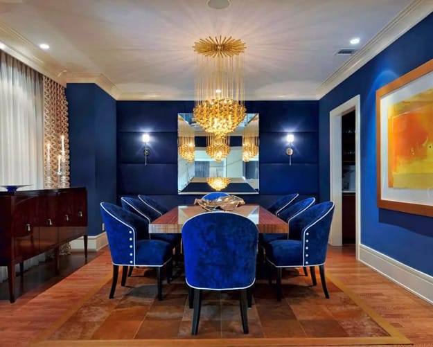 blue wall coverings modern wall decorating ideas