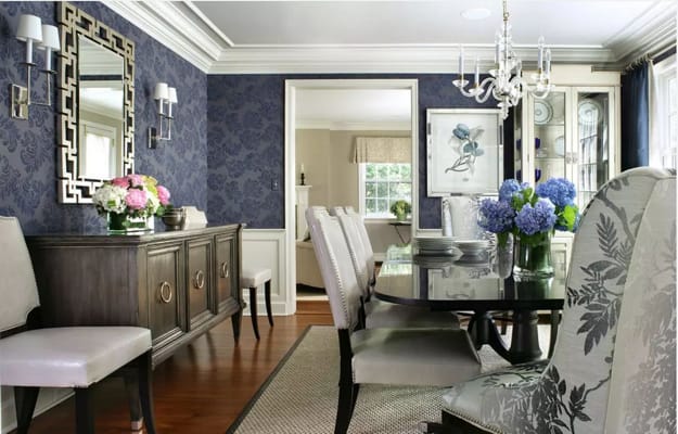 blue wall coverings modern wall decorating ideas