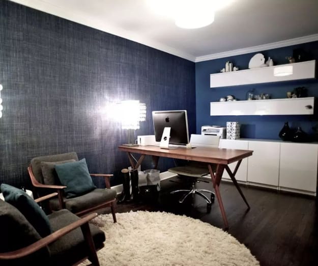 blue wall coverings modern wall decorating ideas