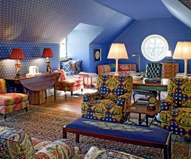 blue wall coverings modern wall decorating ideas