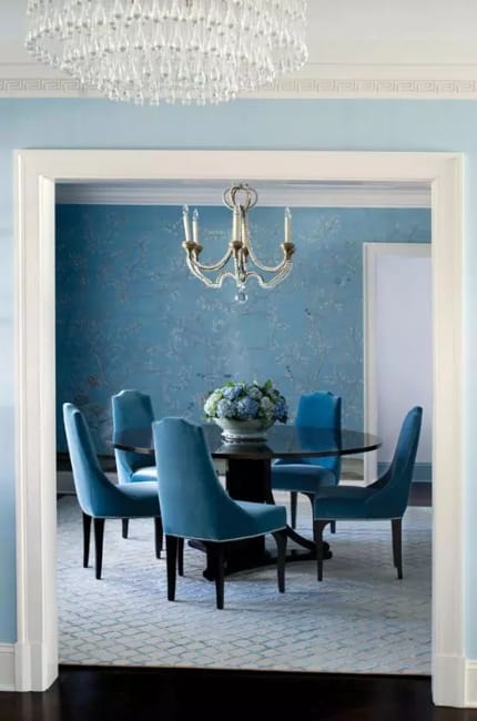 blue wall coverings modern wall decorating ideas