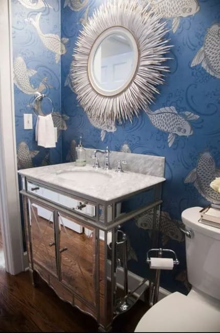 blue wall coverings modern wall decorating ideas