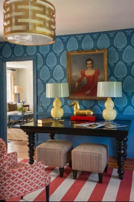 blue wall coverings modern wall decorating ideas