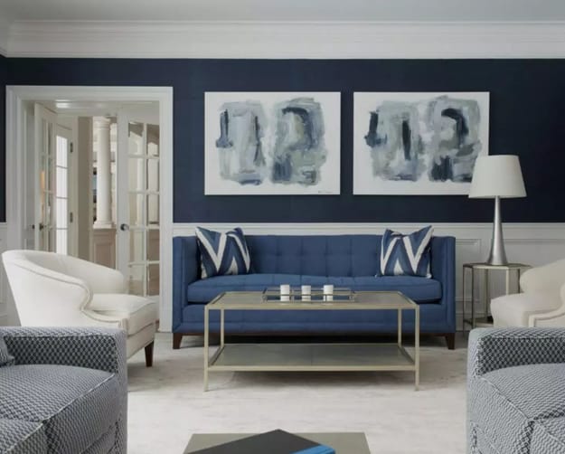 blue wall coverings modern wall decorating ideas