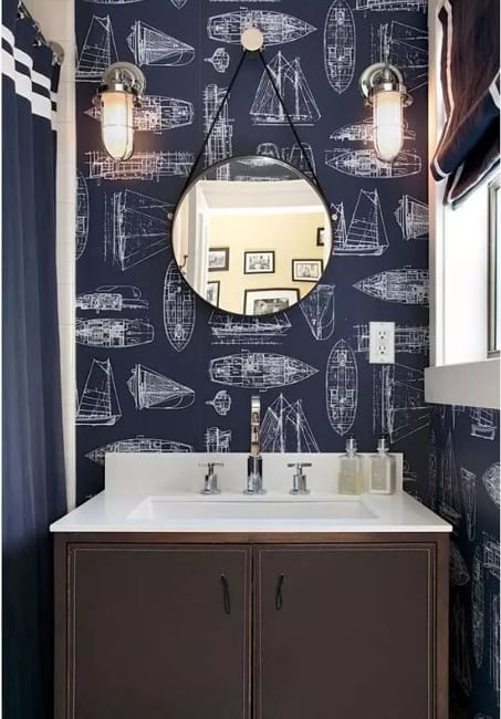 blue wall coverings modern wall decorating ideas