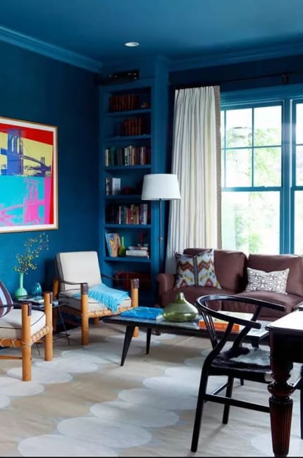 blue wall coverings modern wall decorating ideas