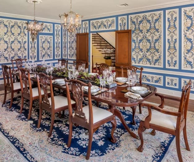 blue wall coverings modern wall decorating ideas