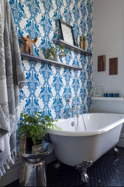 blue wall coverings modern wall decorating ideas