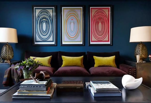 blue wall coverings modern wall decorating ideas