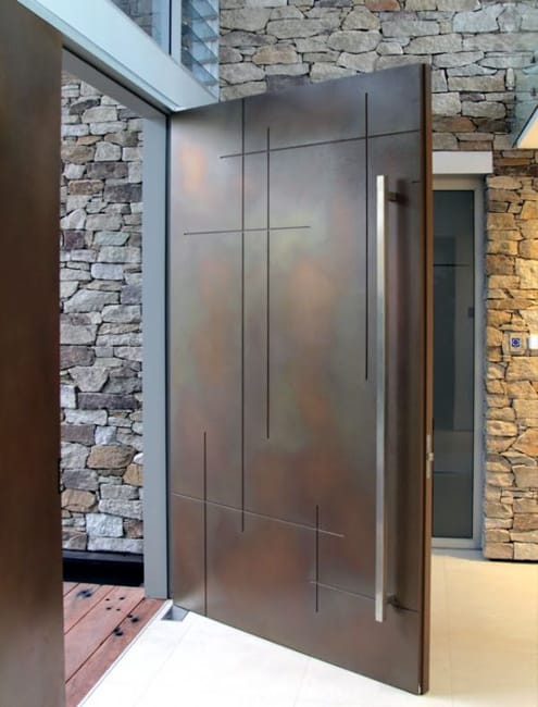 exterior door colors mid century modern style