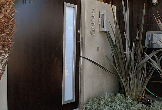 exterior door colors mid century modern style