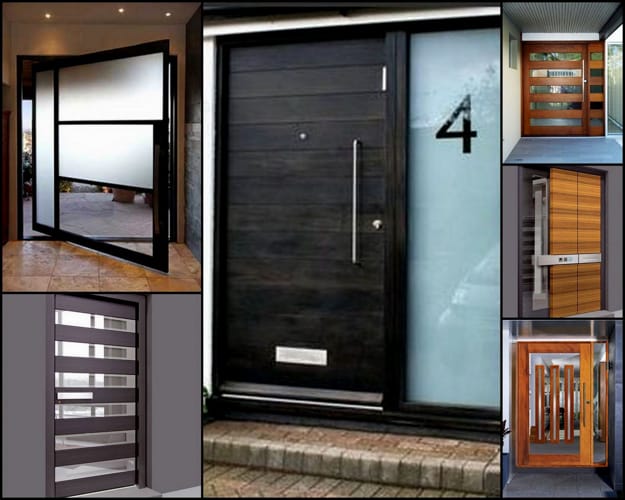 exterior door colors mid century modern style