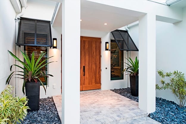 exterior door colors mid century modern style