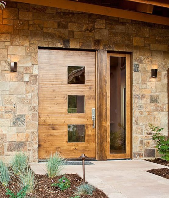 exterior door colors mid century modern style